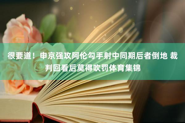 很要道！申京强攻阿伦勾手射中同期后者倒地 裁判回看后莫得吹罚体育集锦