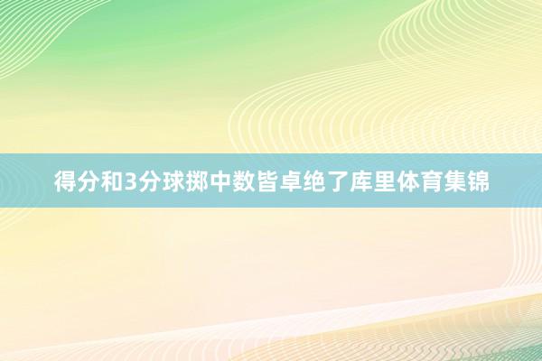 得分和3分球掷中数皆卓绝了库里体育集锦