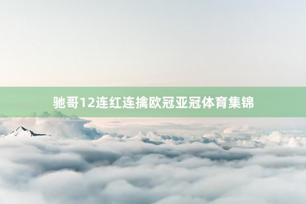 驰哥12连红连擒欧冠亚冠体育集锦