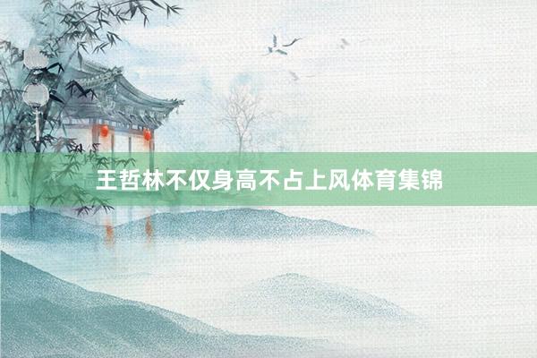 王哲林不仅身高不占上风体育集锦