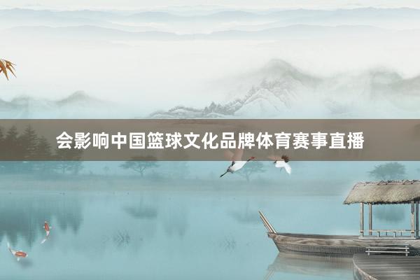会影响中国篮球文化品牌体育赛事直播