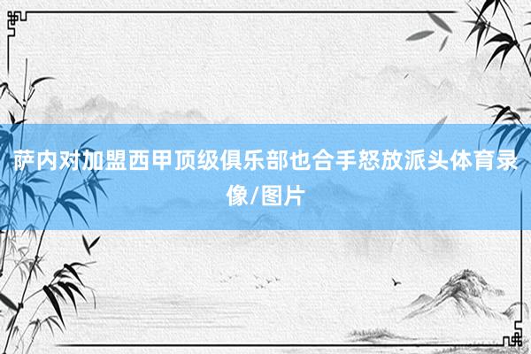 萨内对加盟西甲顶级俱乐部也合手怒放派头体育录像/图片