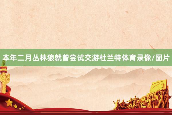 本年二月丛林狼就曾尝试交游杜兰特体育录像/图片