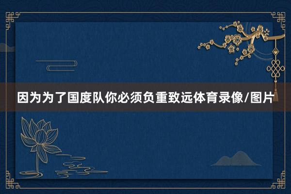 因为为了国度队你必须负重致远体育录像/图片