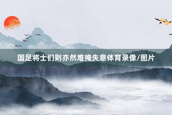 国足将士们则亦然难掩失意体育录像/图片