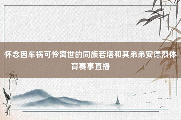 怀念因车祸可怜离世的同族若塔和其弟弟安德烈体育赛事直播