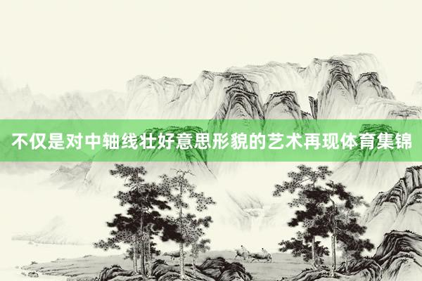 不仅是对中轴线壮好意思形貌的艺术再现体育集锦