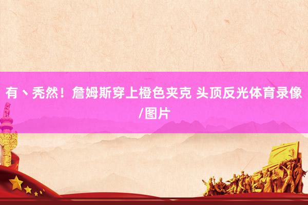 有丶秃然！詹姆斯穿上橙色夹克 头顶反光体育录像/图片