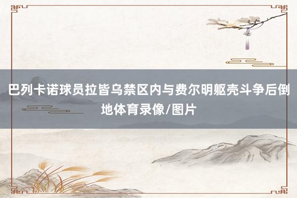 巴列卡诺球员拉皆乌禁区内与费尔明躯壳斗争后倒地体育录像/图片
